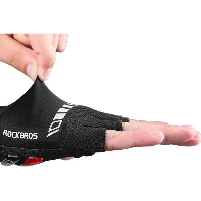 Rockbros S143-BK XXL cycling gloves with gel inserts - black - Cycling gloves<<<HurtelXML