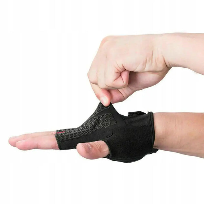 Rockbros S169BGR M cycling gloves with gel inserts - gray - Cycling gloves<<<HurtelXML