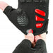 Rockbros S169BR XXL cycling gloves with gel inserts - black and red - Cycling gloves<<<HurtelXML