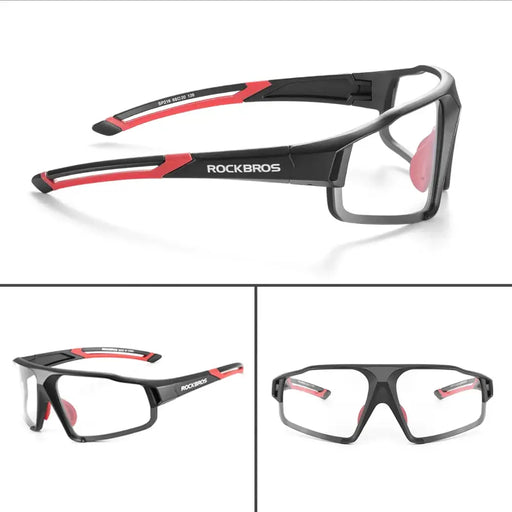 Rockbros SP216BK photochromic UV400 cycling glasses - black and red - Sport products<<<HurtelXML&&&Exhibition