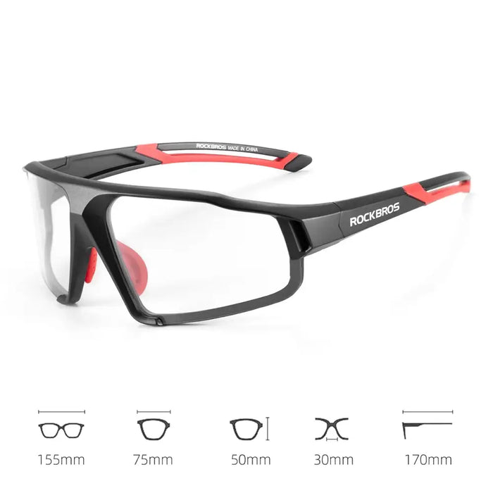 Rockbros SP216BK photochromic UV400 cycling glasses - black and red - Sport products<<<HurtelXML&&&Exhibition