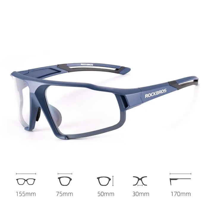 Rockbros SP216BL photochromic UV400 cycling glasses - blue - Sport products<<<HurtelXML&&&GlassesSIR-OKU<<<Bicycles