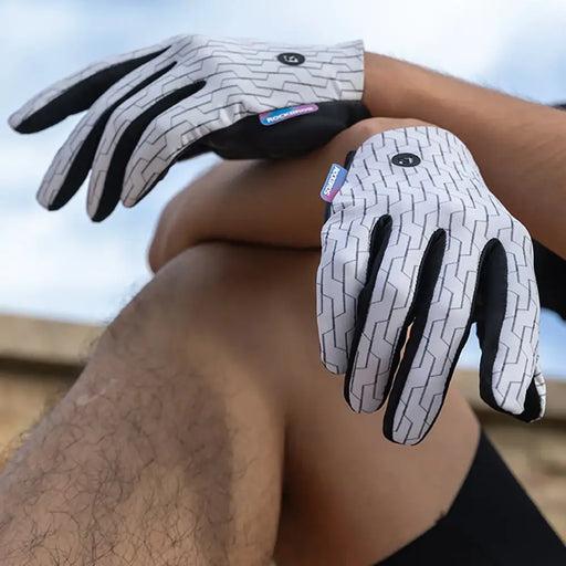 Rockbros sports gloves full spring-summer size XL - white and black - Cycling gloves<<<HurtelXML