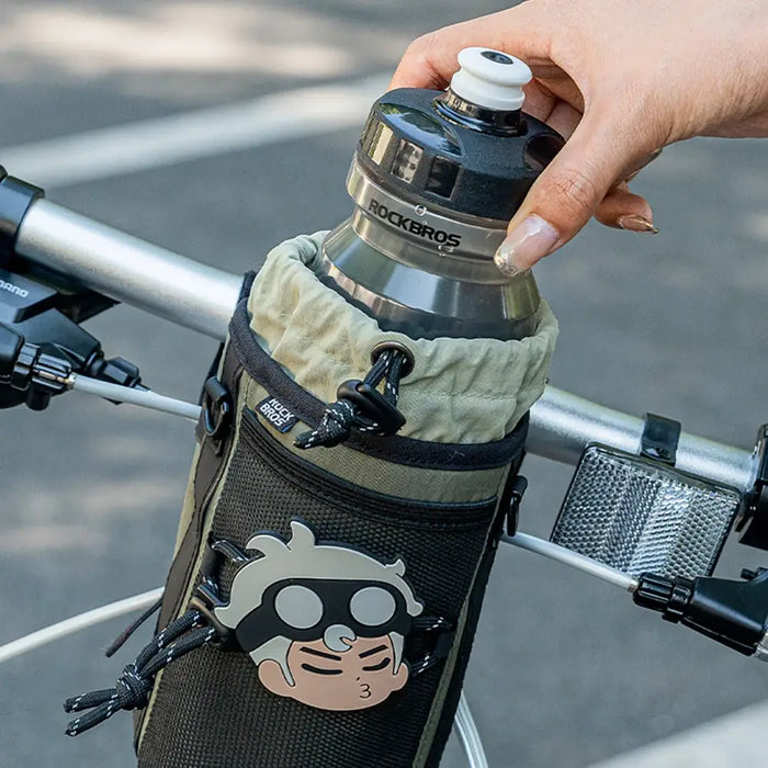 Rockbros Travel Bottle Bag with Shoulder Strap 1l - Green - Sport products<<<HurtelXML