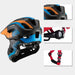 Rockbros TT-32SOBL-S children’s bicycle helmet with removable chinbar size S - black and orange - Sport