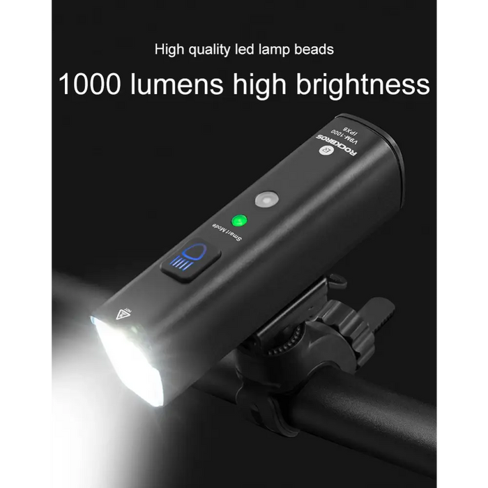 Rockbros V9M-1000 front bicycle light 1000lm - black - Sport products<<<HurtelXML