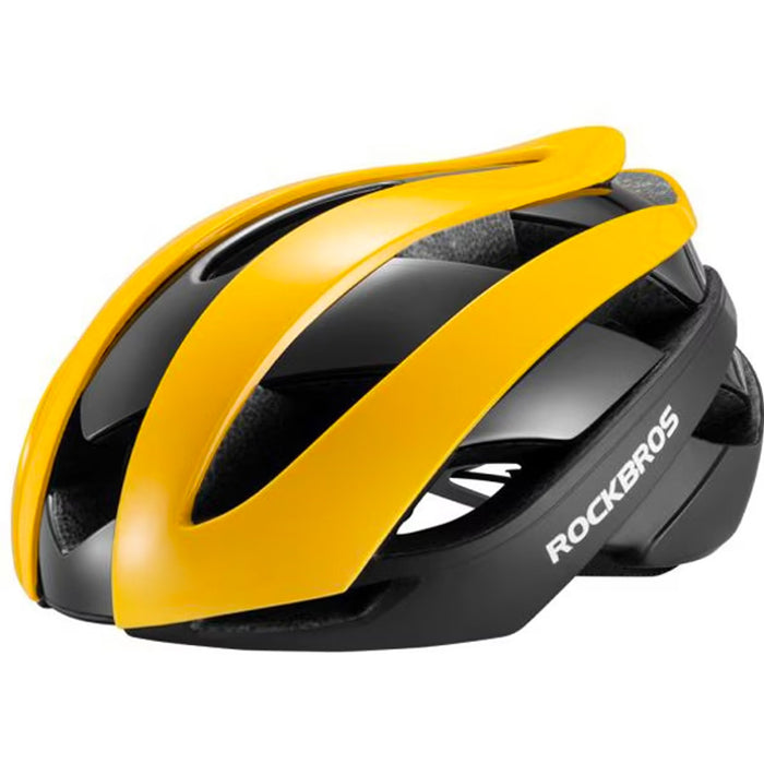 Rockbros 10110004005 bicycle helmet, size L - yellow and black
