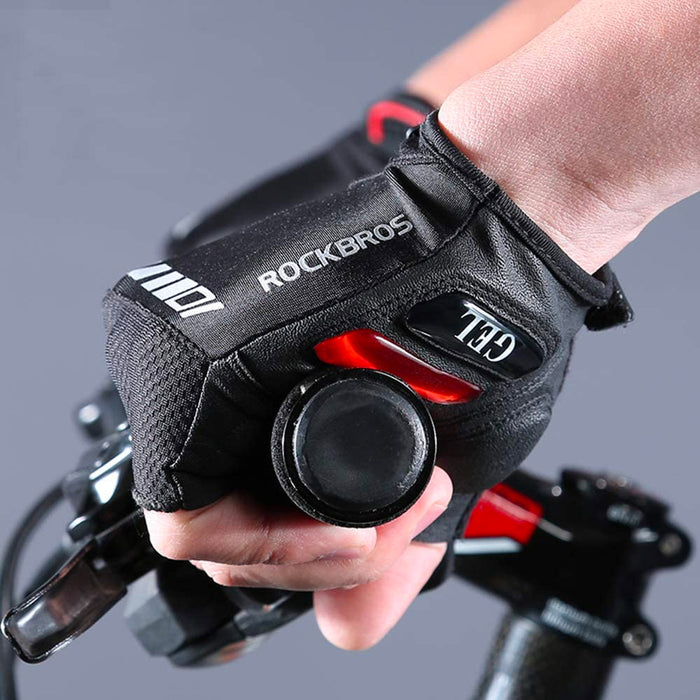 Rockbros S143-BK L cycling gloves with gel inserts - black