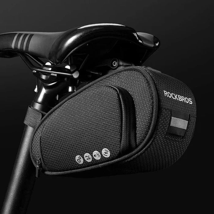 Rockbros C40 bicycle bag under the saddle - black