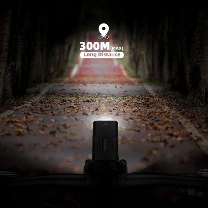 Rockbros 24310002001 bicycle light 850 lm with powerbank function + USB-C - USB-A cable - black