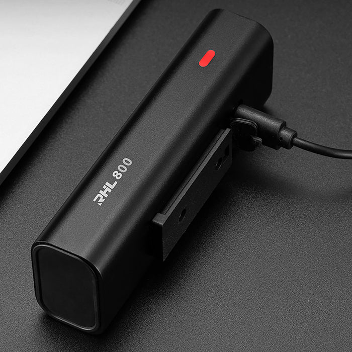 Rockbros 24710012001 front bicycle light 800 lm + USB-C - USB-A cable - black
