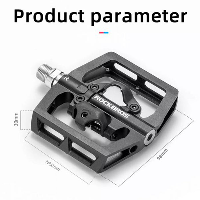 Rockbros PD15-BK Aluminum Alloy Bicycle Pedals - Black