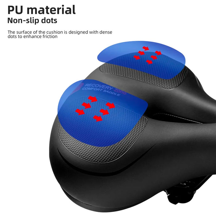 Bicycle saddle Rockbros AQ-6090R (Black-Red)