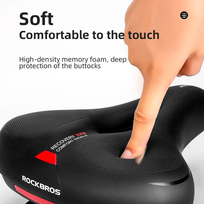Bicycle saddle Rockbros AQ-6090R (Black-Red)