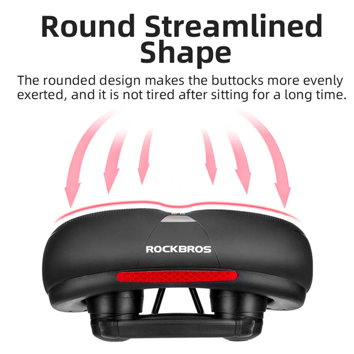 Bicycle saddle Rockbros AQ-6090R (Black-Red)