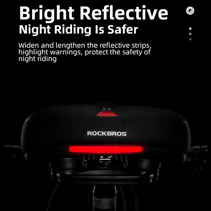 Bicycle saddle Rockbros AQ-6090R (Black-Red)