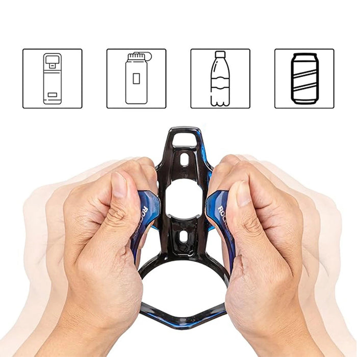 Rockbros FK338 Bike Bottle Holder - Black and Blue