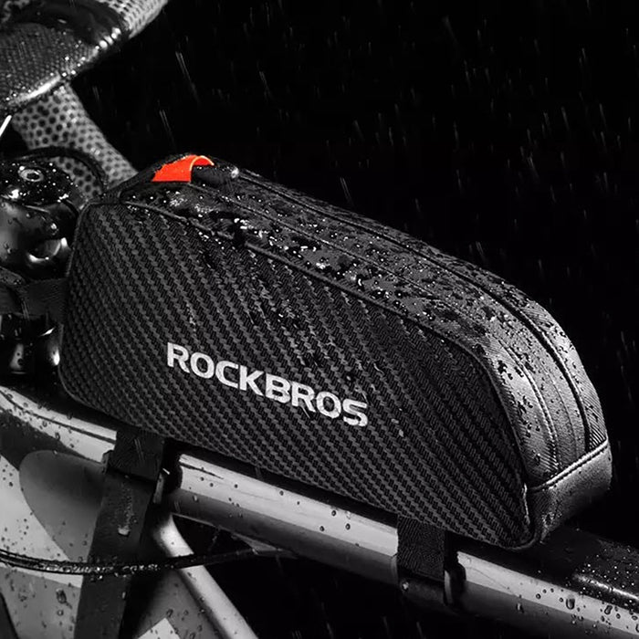 Rockbros 039BK 1L Braided Bike Frame Bag - Black