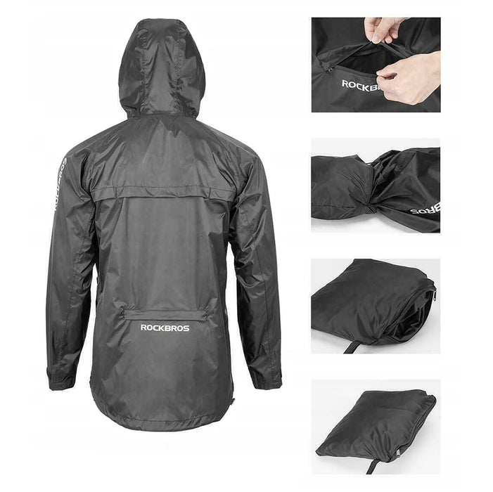 Rockbros YPY013BK4XL Rain Jacket Breathable Windproof XXXXL - Black