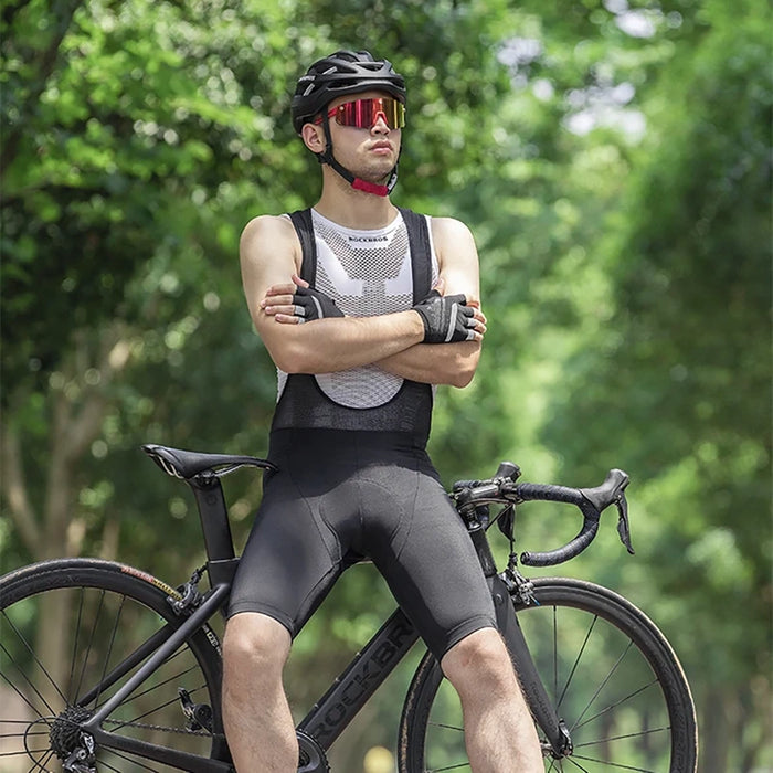Rockbros RK20024XL bib shorts with XXXXL insert - black