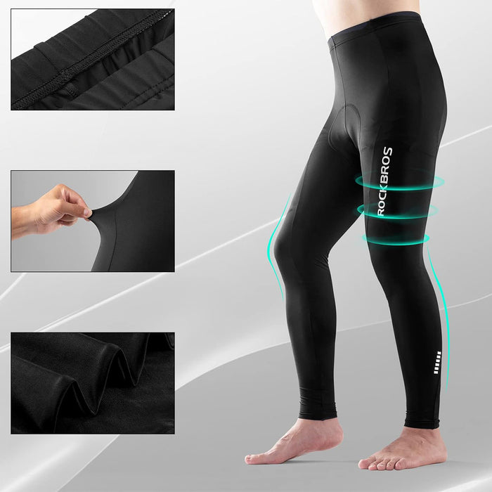 Rockbros RK2004M Breathable Cycling Pants with M Pad - Black