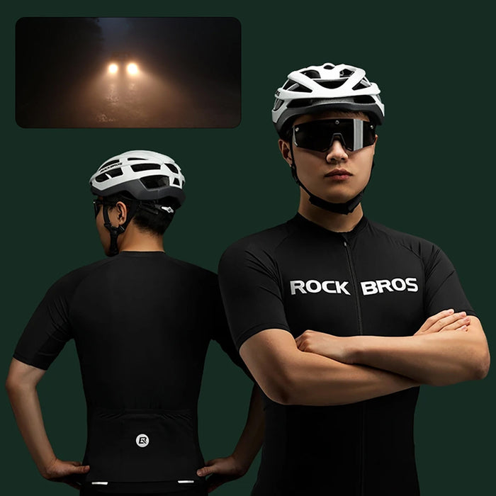 Rockbros 15120002003 Short Sleeve Cycling Jersey L - Black