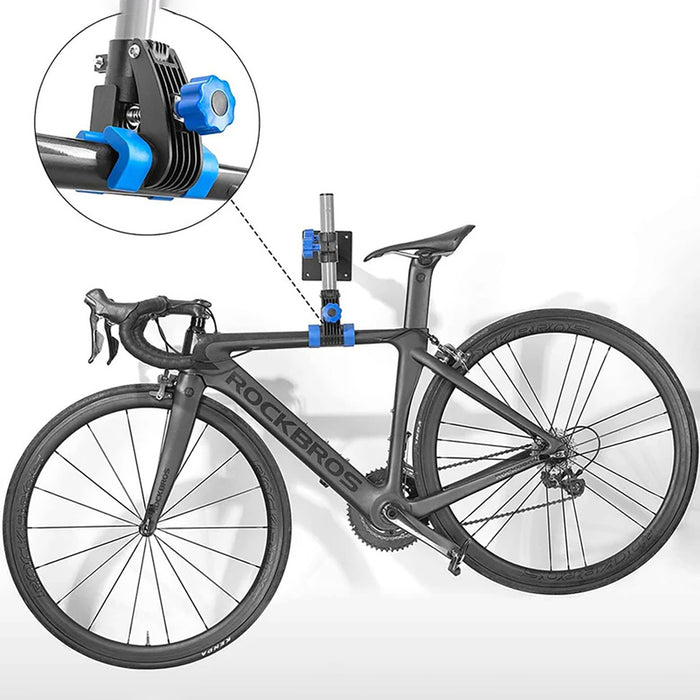 Rockbros MP-01 tabletop service stand for bicycles with knobs - black