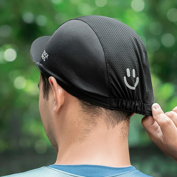 Rockbros 18230005001 cycling cap with peak - black