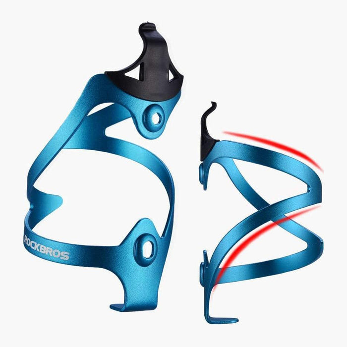 Rockbros 2017-11ABL Aluminum Bike Bottle Holder - Blue