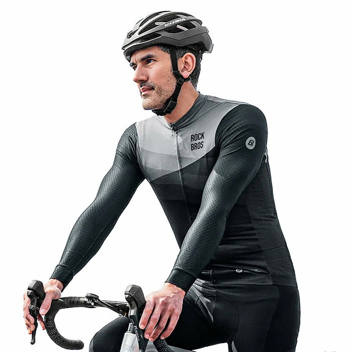 Rockbros 15120009002 Long Sleeve Cycling Jersey Spring/Summer M - Black