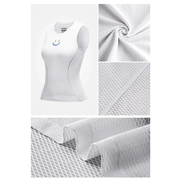 Rockbros YDBX001 Women's Quick-Dry Sleeveless Cycling Jersey XL / XXL - White
