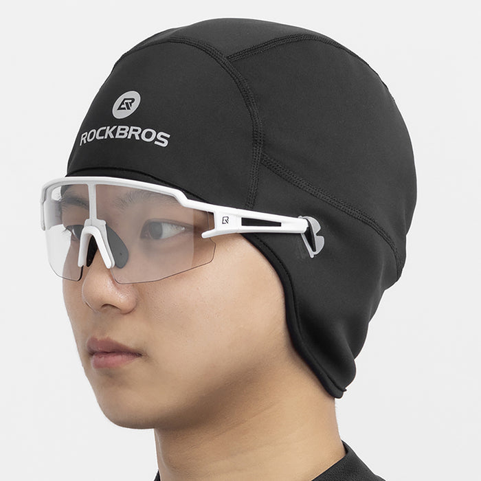 Rockbros Dala Winter Cycling Helmet Cap with Glasses Holes - Grey