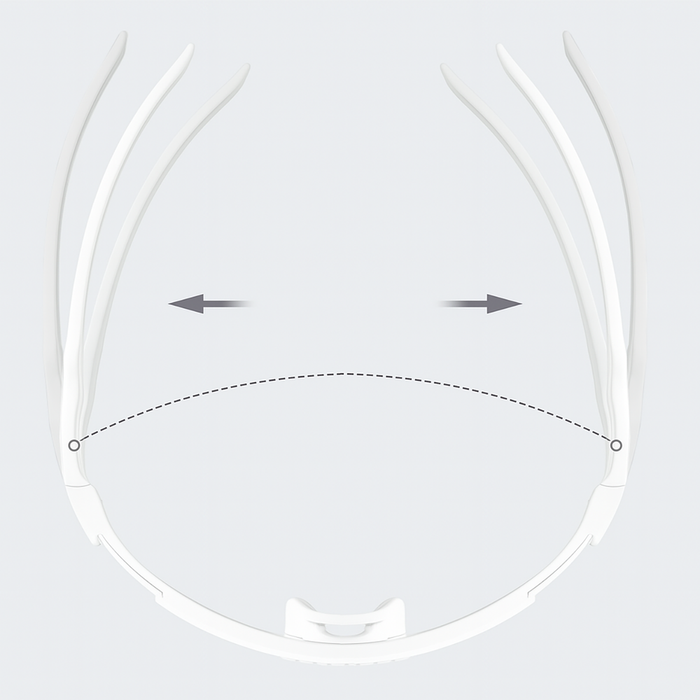 Rockbros Photochromic Cycling Glasses with UV Protection and Corrective Insert – White