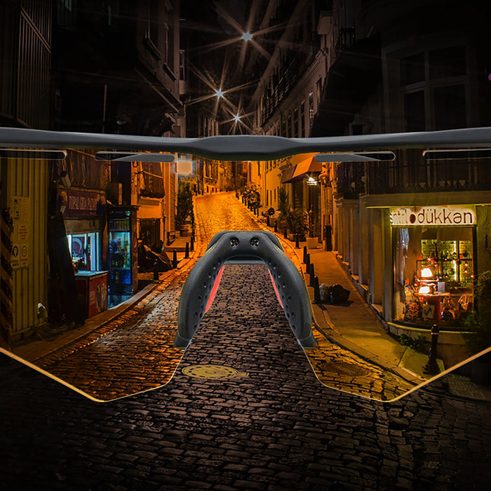 Rockbros Polarized Cycling Glasses with UV Protection and Corrective Insert - Gray