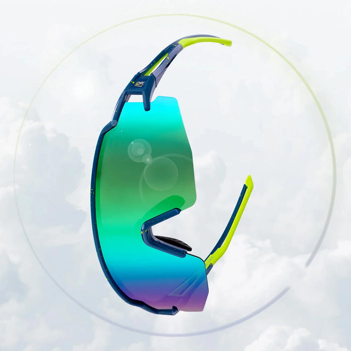 Rockbros Polarized Cycling Glasses with UV Protection and Corrective Insert Blue Lenses - Blue