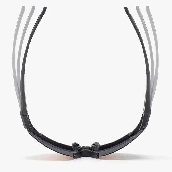 Rockbros Polarized Cycling Glasses with UV Protection and Corrective Insert 14120008006 Gray Lenses - Black