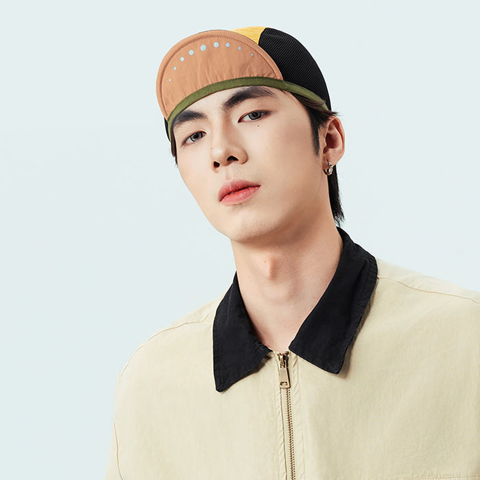 Rockbros Cycling Cap with Visor, Helmet Cover - Yellow