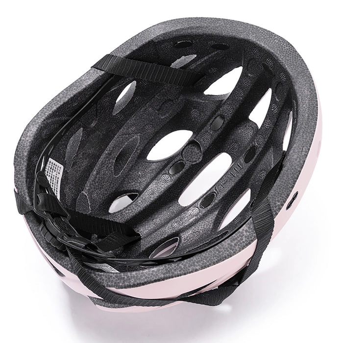 Rockbros Bike Helmet with Visor, Detachable UV Goggles, Detachable Visor, Unisex - Pink