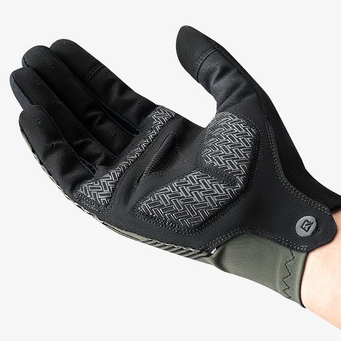 Rockbros cycling gloves spring/summer/autumn, full, size: XL - green