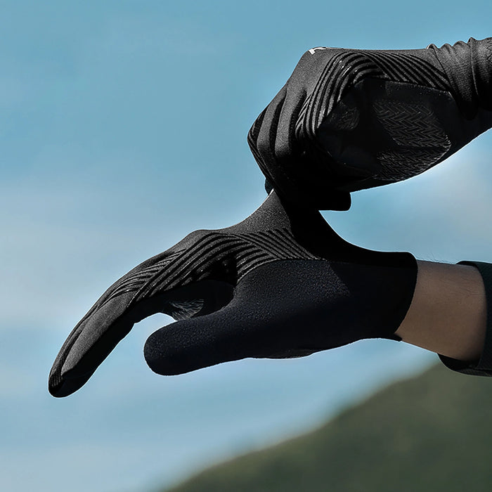 Rockbros cycling gloves spring/summer/autumn, full, size: L - black