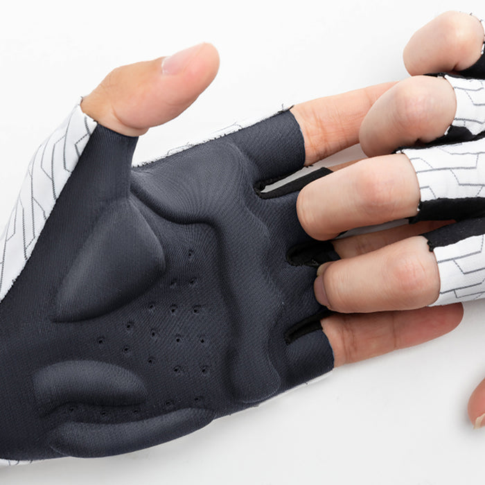 Rockbros MTB cycling gloves size: M - white and black