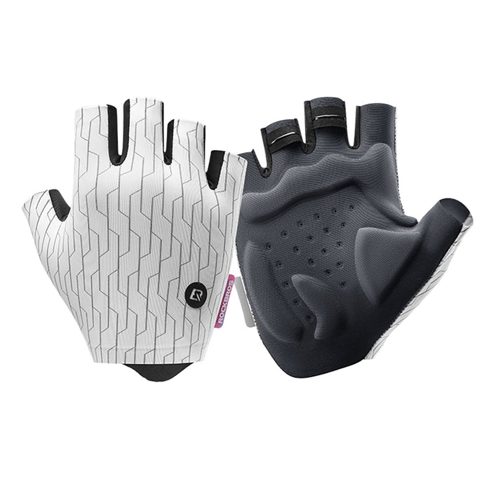 Rockbros MTB cycling gloves size: S - white and black