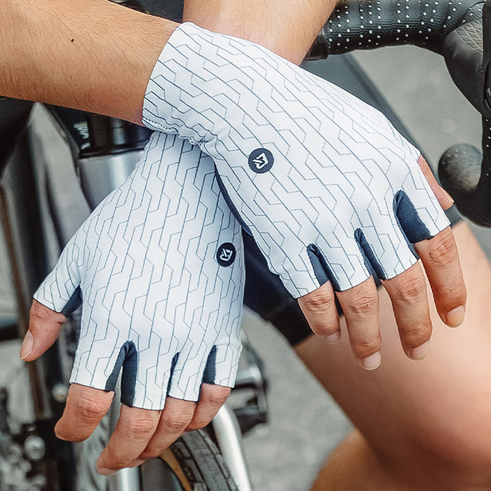 Rockbros Road Cycling Gloves Size: L - Black and White
