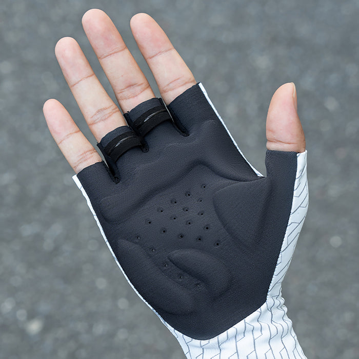 Rockbros Road Cycling Gloves Size: L - Black and White