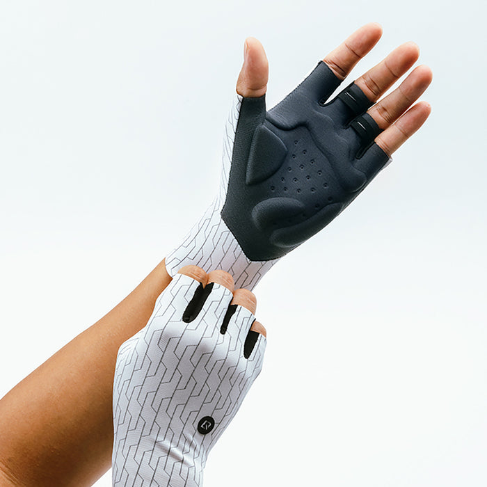 Rockbros Road Cycling Gloves Size: XL - White/Black