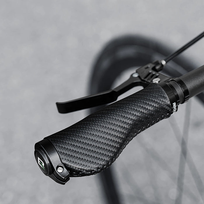 Rockbros Bike Grips Twisted Ergonomic Anti-Slip Grips - Black
