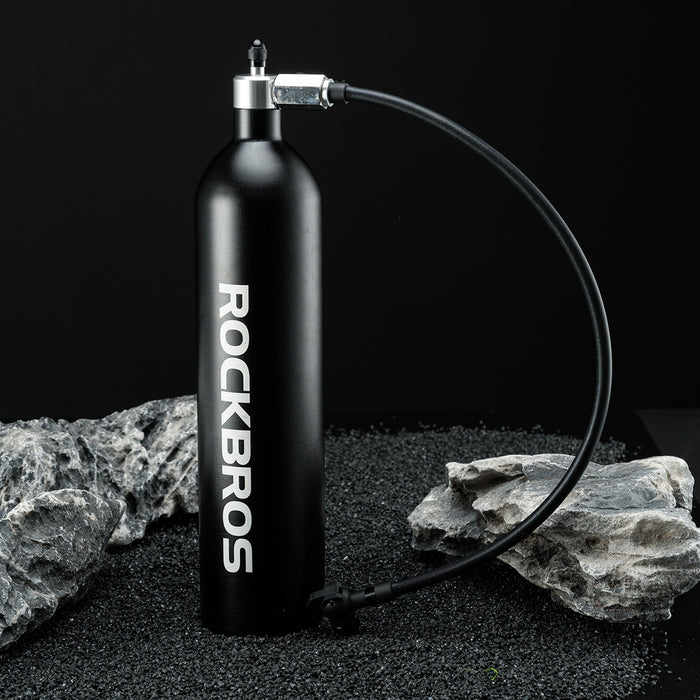 Rockbros Tubeless Tire Inflator 200 PSI 1.2l - Black