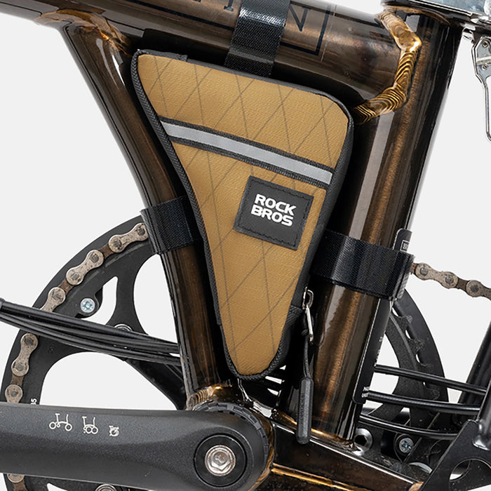 Rockbros Triangle Bike Frame Bag 0.3l - Brown