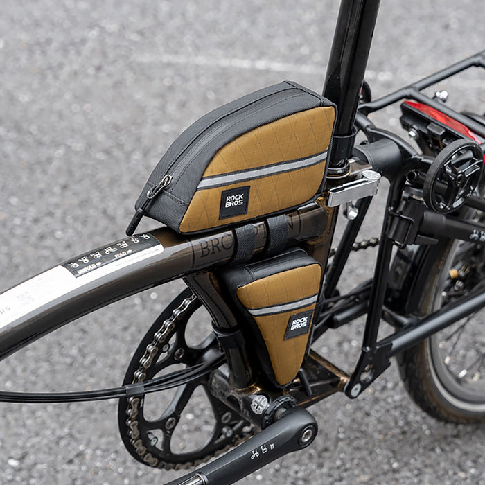 Rockbros Triangle Bike Frame Bag 0.3l - Brown