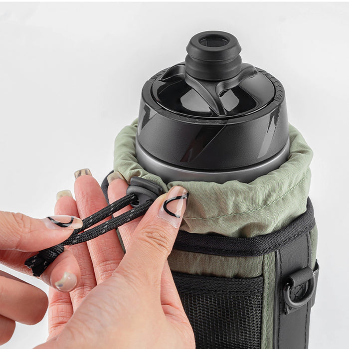 Rockbros Travel Bottle Bag with Shoulder Strap 1l - Green